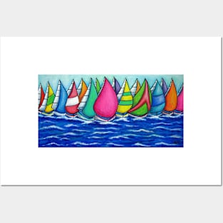 Rainbow Regatta Posters and Art